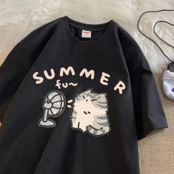 Victoria T-shirt Cotton Girls Sleeve Korean Kpop Clothes Casual Oversized