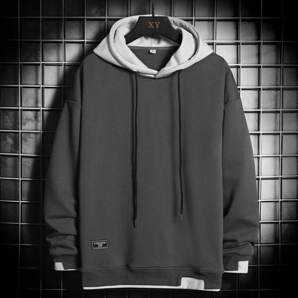 Men Hoodies Sweatshirt Casual Fashion Clothes Mens Korean Harajuku Hip Hop Pullover Hooded Streetwear  Loose Large Size 4XL - Image 7