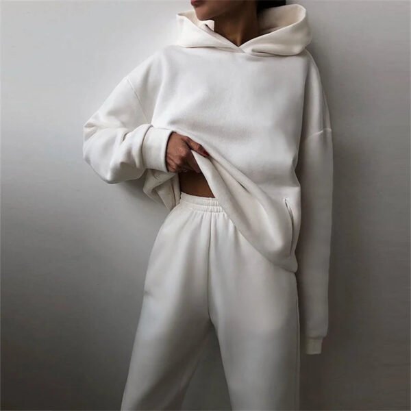 Womens Autumn Oversized Two Piece Sweatshirt Set - Image 3