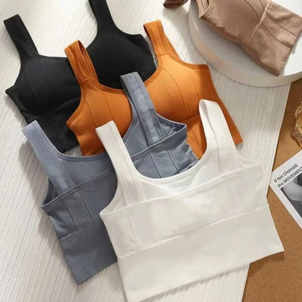 Women Seamless Yoga Shockproof Crop Top - Image 2