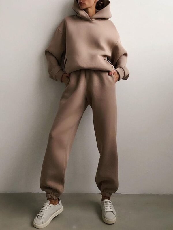 Womens Autumn Oversized Two Piece Sweatshirt Set - Image 6