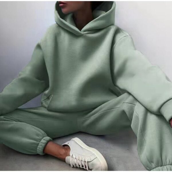 Womens Autumn Oversized Two Piece Sweatshirt Set - Image 7
